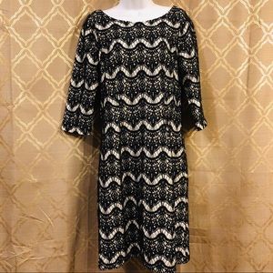 Lilly Pulitzer Nikola dress Black & White knitted
